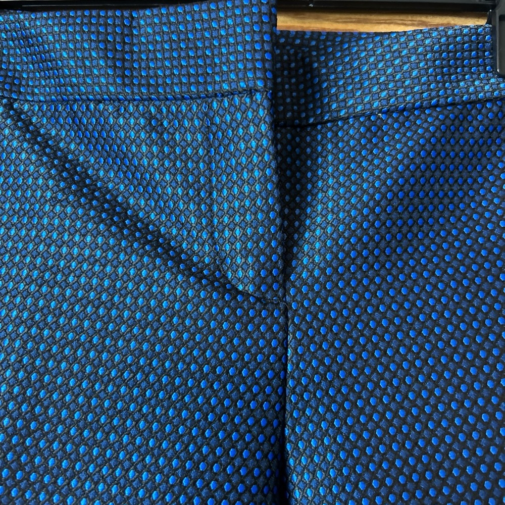 Express Navy Patterned Pants - Picture 4 of 8